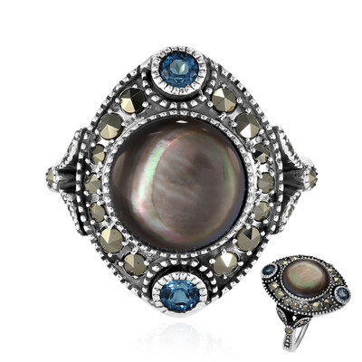 Mother of Pearl Silver Ring (Annette classic)
