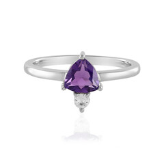 Siberian Amethyst Silver Ring