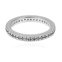 I3 Champagne Diamond Silver Ring