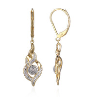 I3 (I) Diamond Brass Earrings (Juwelo Style)