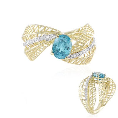 9K Ratanakiri Zircon Gold Ring (Ornaments by de Melo)