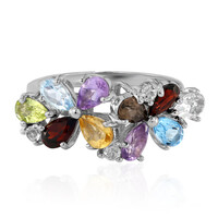 Garnet Silver Ring