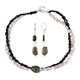 Black Tourmaline Silver Set