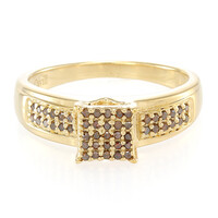 Fancy Diamond Silver Ring