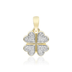 9K SI1 (G) Diamond Gold Pendant
