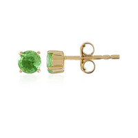 18K Tsavorite Gold Earrings