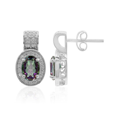 Mystic Quartz Silver Earrings