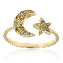14K SI2 Fancy Diamond Gold Ring (CIRARI)