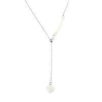 Mother of Pearl Silver Necklace