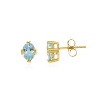 Sky Blue Topaz Silver Earrings