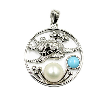 Freshwater pearl Silver Pendant