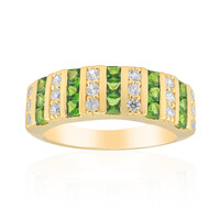 Russian Diopside Silver Ring