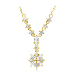 White Topaz Silver Necklace