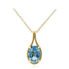 Sky Blue Topaz Silver Necklace