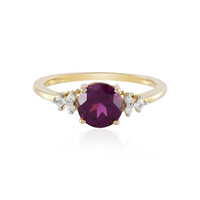 9K Magenta Garnet Gold Ring