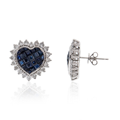 14K Ceylon Sapphire Gold Earrings (CIRARI)