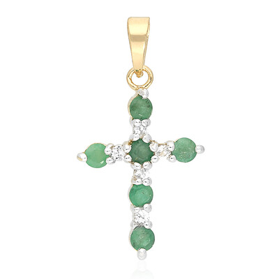 Emerald Silver Pendant