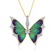 Zircon Silver Necklace (Adela Silber)