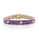 Zambian Amethyst Silver Bracelet