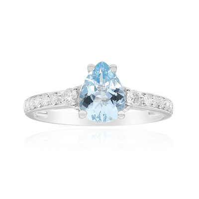 14K AAA Brazilian Aquamarine Gold Ring (CIRARI)