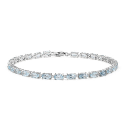 Sky Blue Topaz Silver Bracelet