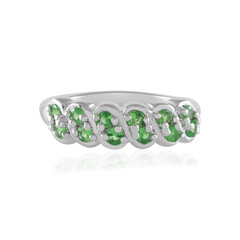 Tanzanian Tsavorite Silver Ring