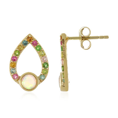 9K Welo Opal Gold Earrings (Adela Gold)
