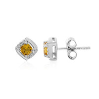 Citrine Silver Earrings