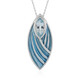 Sky Blue Topaz Silver Necklace (Adela Silber)