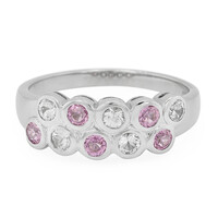 Ceylon Pink Sapphire Silver Ring