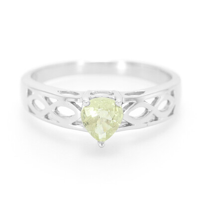 Cuprian Tourmaline Silver Ring