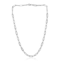 White Topaz Silver Necklace