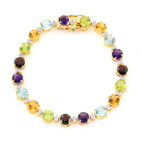 Zambian Amethyst Silver Bracelet