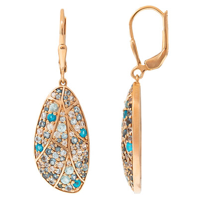 Blue Apatite Silver Earrings (KM by Juwelo)