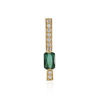 Benedito Green Tourmaline Silver Pendant(Adela Silber)