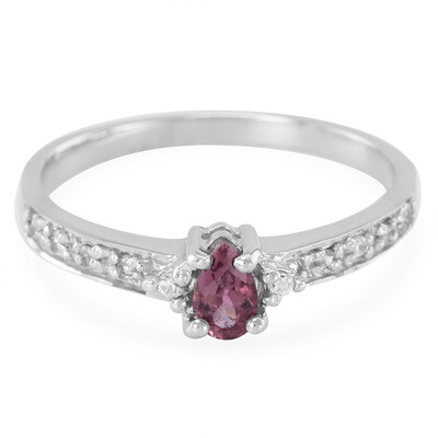 Pink Cuprian Tourmaline Silver Ring