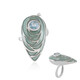 Sky Blue Topaz Silver Ring (Adela Silber)