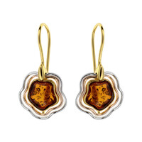 Baltic Amber Silver Earrings
