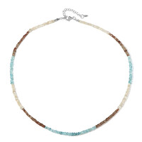 Fancy Zircon Silver Necklace