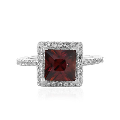 Pink Zircon Silver Ring