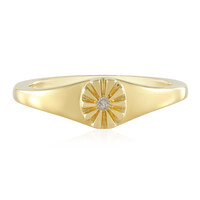 I2 (I) Diamond Silver Ring