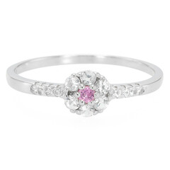Ceylon Pink Sapphire Silver Ring