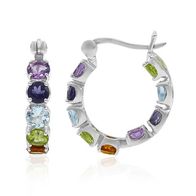 Amethyst Silver Earrings
