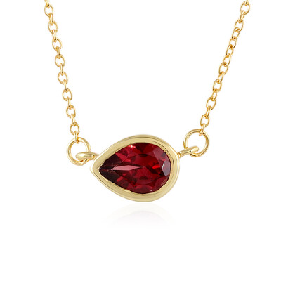 Mozambique Garnet Silver Necklace