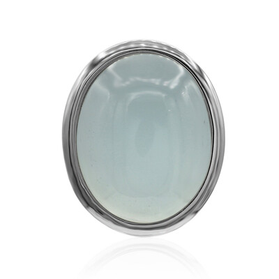 Blue Chalcedony Silver Pendant (MONOSONO COLLECTION)