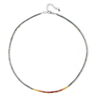 Silver Hematite Silver Necklace