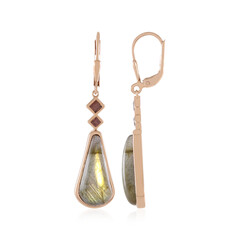 Copper Maniry Labradorite Silver Earrings (KM by Juwelo)