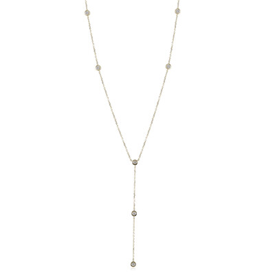 9K Flawless (G) Diamond Gold Necklace