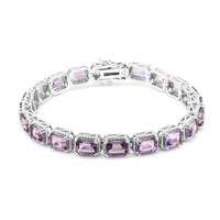 Amethyst Silver Bracelet