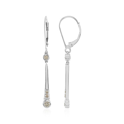 PK Brown Diamond Platinum Earrings (KM by Juwelo)